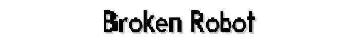Broken Robot font